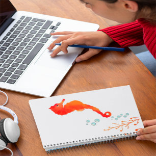 "Sea Horse Dreams" Daily Planner 2024 - Cute Aquat