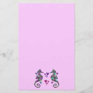 Sea Horse Love Stationery