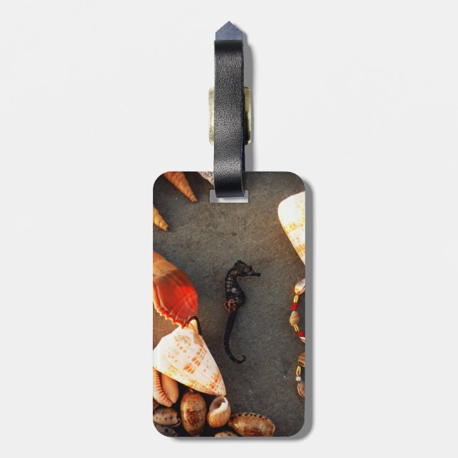 Sea Horse Luggage Tag (Back Vertical)