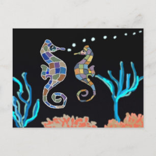 Sea Horse Ocean Theme Postcard