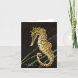 Sea Horse Original Art Note Card