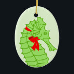 Sea Horse Ornament<br><div class="desc">A wonderful sea horse holiday ornament!</div>