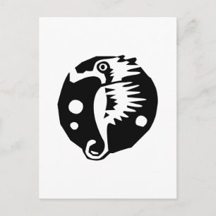Sea horse postcard