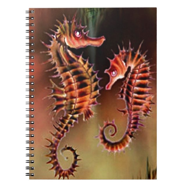 Sea Horse Spiral Notebook (Front)