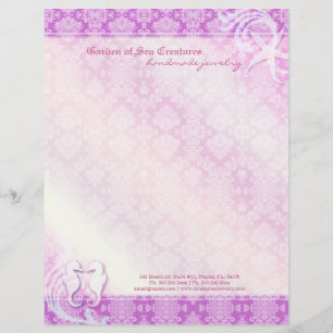Sea Horse & Starfish Jewellery Business Customized Letterhead