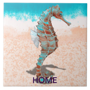 Sea horse tile