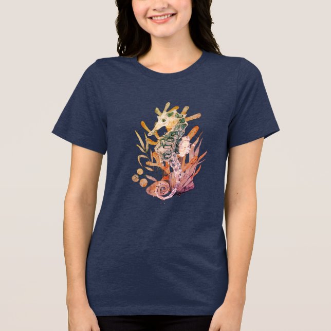 Sea Horse Tri-Blend Shirt (Front)
