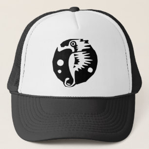 Sea horse trucker hat