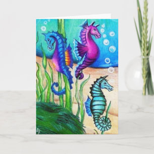 Sea Horses Collection Card