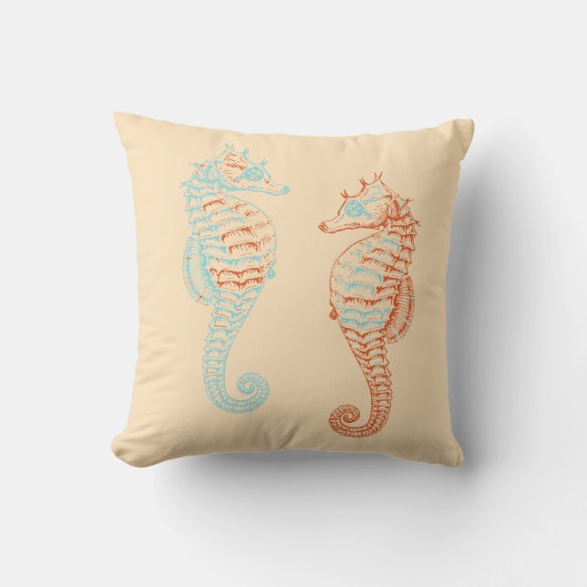 Sea Horses Cushion (Front)