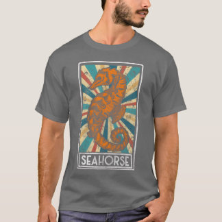 Sea Horses Swimming Badges Aquarium friend T-Shirt