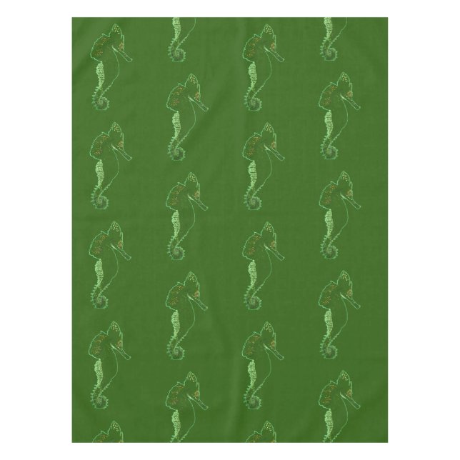 Sea Horses   Table Cloth (Front)