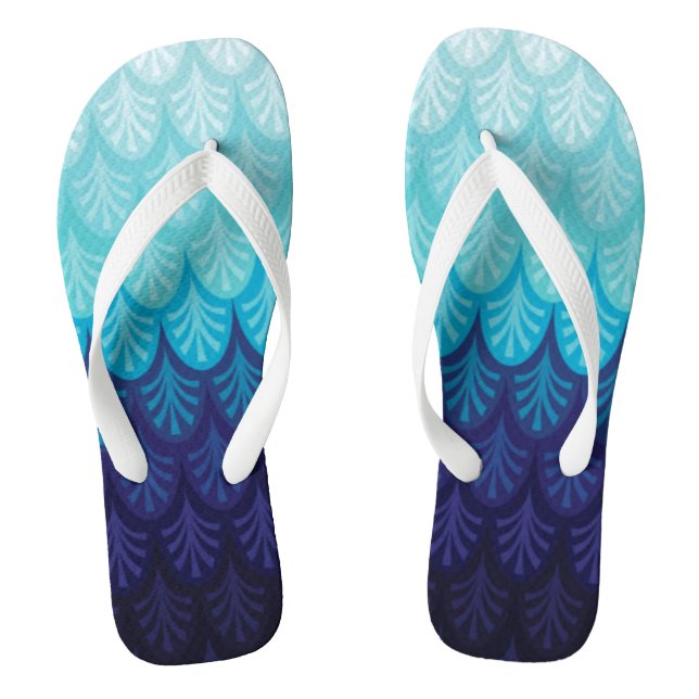 Sea How Blue  Jandals (Footbed)