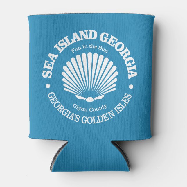 Sea Island (seashell) Can Cooler (Front)