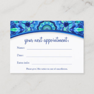 Sea Jewel Mandala Appointment Card