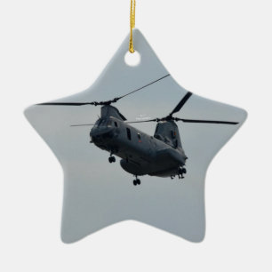 Sea knight CH-46 Ceramic Tree Decoration