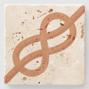Sea knot stone coaster