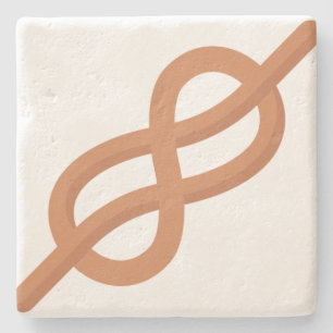 Sea knot stone coaster