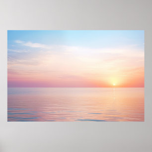 Sea Landscape Meditation Serene Tranquil Poster
