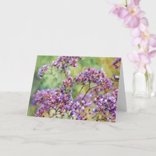 Sea Lavender Flowers Floral Art Note Card