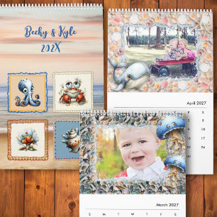 Sea Life 6-Month Kids Photo Calendar