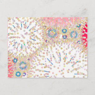 "Sea Life" abstract print Postcard