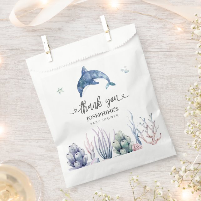 Sea Life Baby Shower Favour Bags (Clipped)