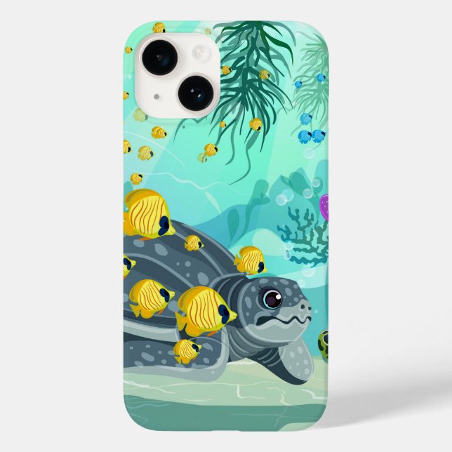 Sea Life iPhone 14 Case (Back)
