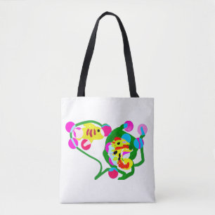 Sea life joy tote bag