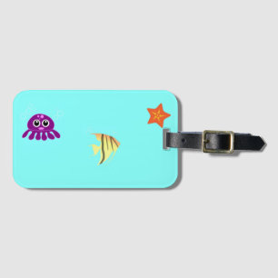 Sea life luggage tag