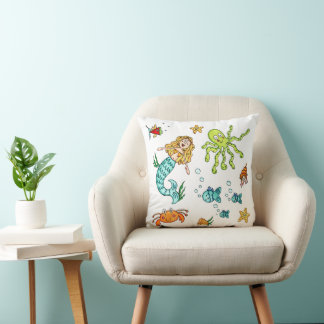 Sea Life Marine Under the Sea Cushion