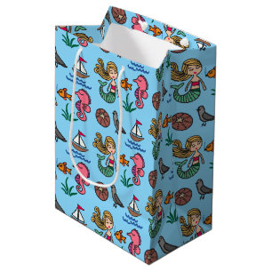 Sea Life Mermaid Seahorse Gift Bag