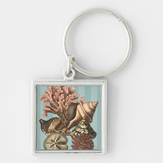 Sea Life Silhouette Key Ring (Front)