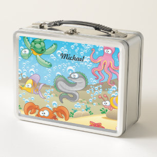 Sea Life Stainless Lunch Box