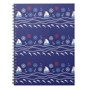 Sea Life: Vintage Seamless Pattern Notebook