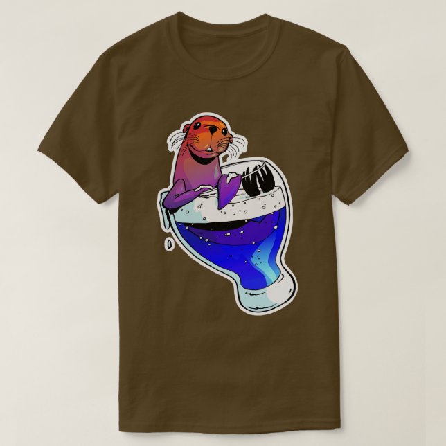 Sea lion and beer T-Shirt (Design Front)