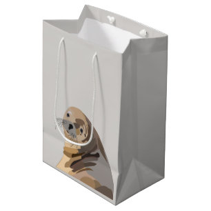 Sea Lion Animal Art Medium Gift Bag