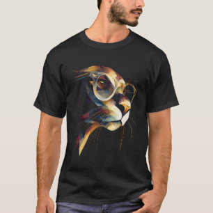 Sea Lion Glasses Animal Face Artwork Design T-Shirt