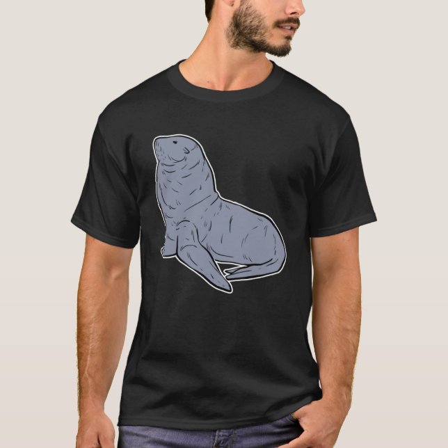 Sea Lion Kids Seal Animal T-Shirt (Front)