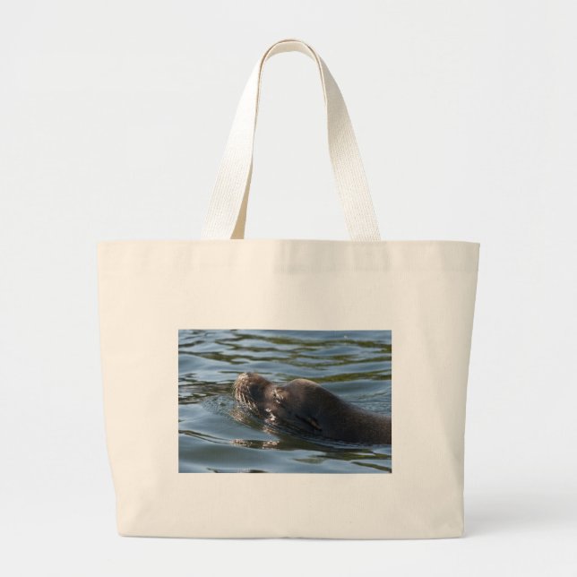 Sea Lion Large Tote Bag (Front)