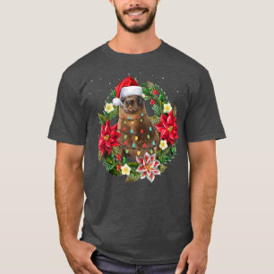 Sea lion With Christmas Lights Matching Family  T-Shirt