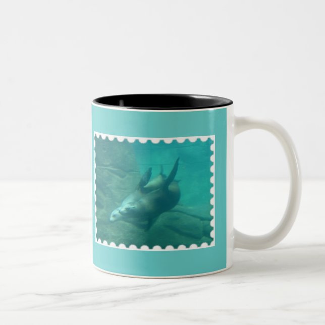 Sea Lions Aqua Mug (Right)