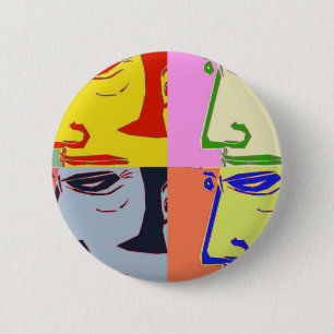 SEA MAGNET 6 CM ROUND BADGE