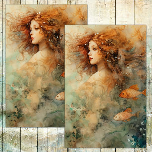 SEA MAIDEN MERMAID DECOUPAGE TISSUE PAPER
