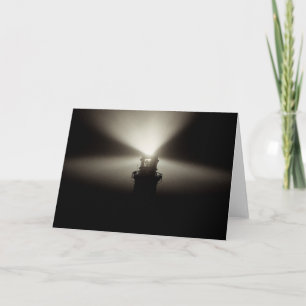 Sea Mist Galleyhead Lighthouse   West Cork Ireland Card