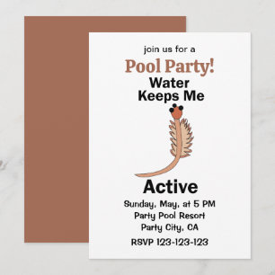 Sea Monkeys Brine Shrimp Water Keeps Me Active Invitation