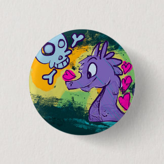Sea Monster 3 Cm Round Badge