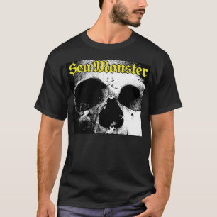 Sea Monster Logo With Skull (Black Shirt) T-Shirt