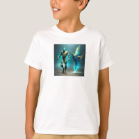 Sea Monster T-Shirt for KIDS by Juan Cabana