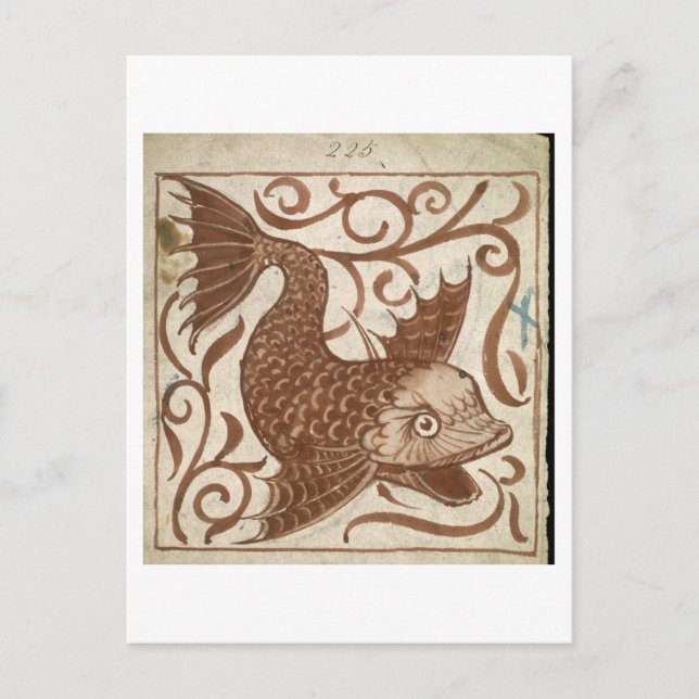Sea Monster (w/c on paper) Postcard (Front)